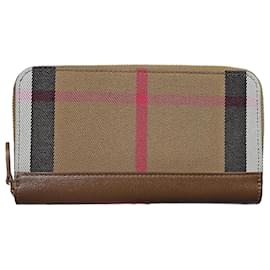 Damen Langbeutel mit Rundum-Reißverschluss Canvas Earth - Burberry