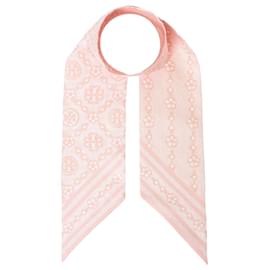 Foulard in seta monogramma floreale - Tory Burch