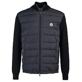 Moncler Gesteppter Baumwoll-Cardigan mit Reißverschluss für Herren