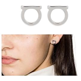 Orecchini Gancini Silver stamp: - Salvatore Ferragamo