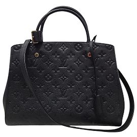 Louis Vuitton Borsa a spalla Montaigne in Monogram Empreinte nero