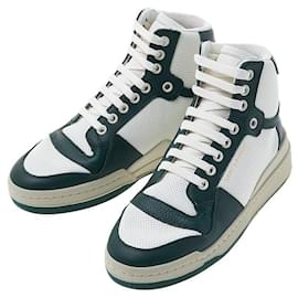 Sneakers mid-top in pelle traforata da donna - Saint Laurent