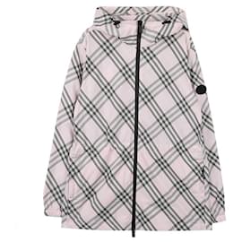 Burberry Winddichte Kapuzenjacke mit Karomuster