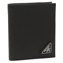 Saffiano Triangle Logo Wallet - Prada