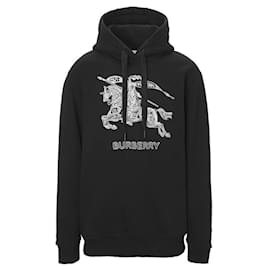 Hoodie mit besticktem Logo Schwarz - Burberry