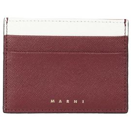 Marni Tarjetero bicolor de Saffiano