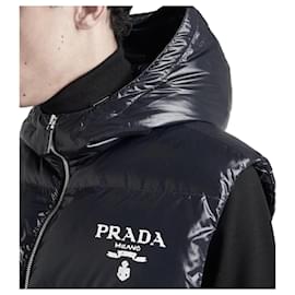 Prada Gänsedunen-Füllung Schwarz