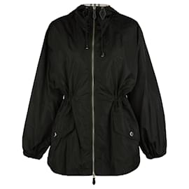 Burberry Chaqueta con capucha de nailon negra