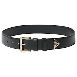 Ceinture en cuir avec logo triangle - Prada