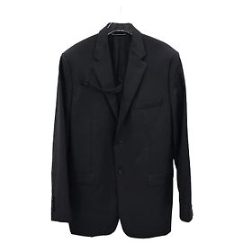 Dior Giacca a bottoni in twill di lana vergine nera