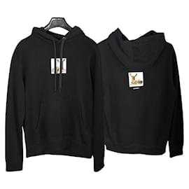 Herren Baumwoll-Hoodie T-Shirt Schwarz - Burberry