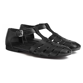 Sandali Hermès Indigo in pelle nera