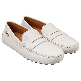 Tod's Autofahrer-Schuhe aus Leder Off White