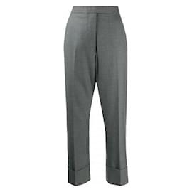 Pantalones Classic Twill Wool Backstrap - Thom Browne