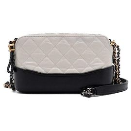 Chanel Borsa Gabrielle Hobo Mini Chain Two-Way Bag White