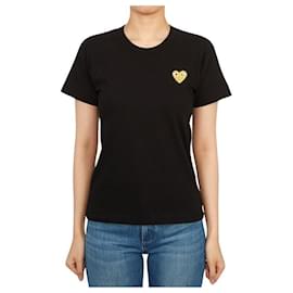 Gold Logo Damen T-Shirt mit kurzen Ärmeln AZ - Comme Des Garcons