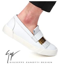 Giuseppe Zanotti BIANCO Slip-On Tono Oro