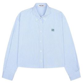 Miu Miu Camicia in popeline a microrighe
