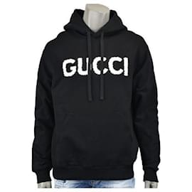 Embroidered Detail Cotton Jersey Hooded Sweatshirt - Gucci