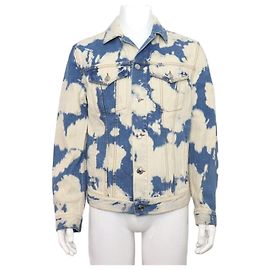 Burberry Giacca di jeans bleach blu da uomo