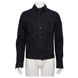 Armani Exchange Denim Trucker Jacke mit Knöpfen und Reißverschluss für Herren