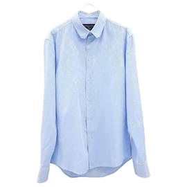 Louis Vuitton Camicia LV Blue Monogram Stripe