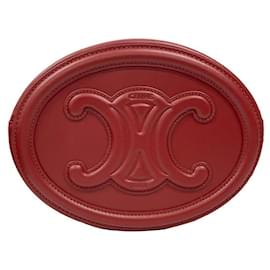 Céline Borsa a tracolla Triope Oval Pulse Velvet Red DXC