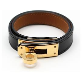 Gold-Plated Kelly Double Strap Bracelet - Hermès