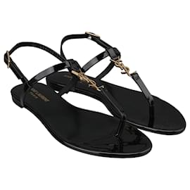 Sandali bassi Cassandra in vernice - Saint Laurent