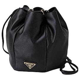 Mini borsa bucket in raso - Prada