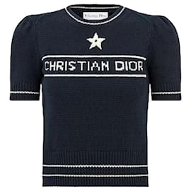 Maglia in lana e cashmere blu navy - Dior
