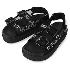 Gucci Sandali GG con cristalli da donna