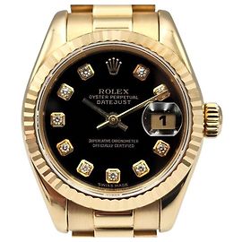 Rolex Datejust Diamond Gold Watch