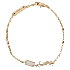 Bracciale in metallo e strass - Saint Laurent