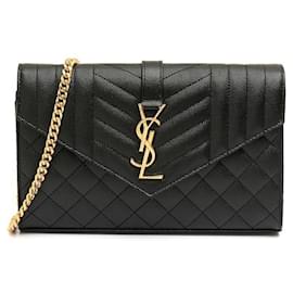 Saint Laurent Borsa a tracolla con catena Monogram Mix Matelassé