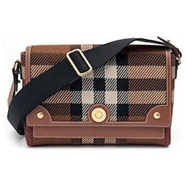 Burberry Borsa Note in pelle a quadri esagerati