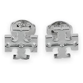 Orecchini a lobo Kira da donna (Silver) - Tory Burch