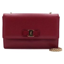 Borsa a tracolla Salvatore Ferragamo GINNY rossa