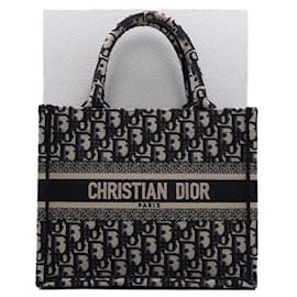 Petit sac cabas Book Tote Blue Oblique - Dior