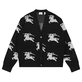 Britannia Damen-Cardigan aus Seide mit Allover-Print - Burberry