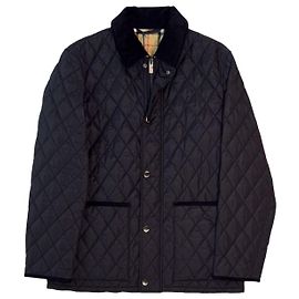 Burberry Jaqueta curta matelassê de nylon HADDINGTON Night Logo