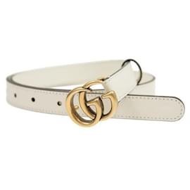 Ledergürtel mit GG Marmont-Schnalle - Gucci
