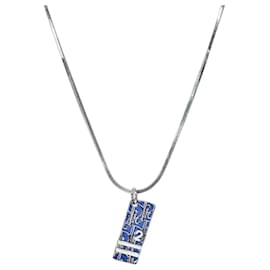 Dior Collana Blue Trotter in argento
