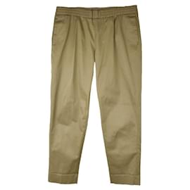 Pantaloni Moncler in cotone color oro per uomo