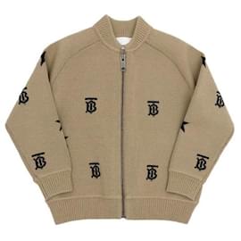 Burberry Unisex Kinder- und Junior-Cardigan aus Wolle mit Star-Monogramm-Motiv