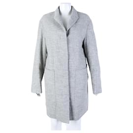 Abrigo Jil Sander de Alpaca Gris