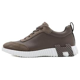 Baskets Bouncing en cuir et daim - Hermès