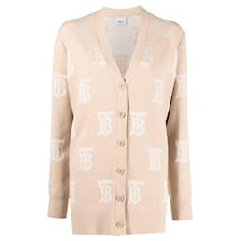 Salena TB Logo Cardigan Light Camel - Burberry
