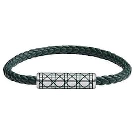 Dior Bracciale in pelle intrecciata