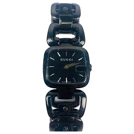 Orologio Gucci 125.5 da donna in acciaio nero
